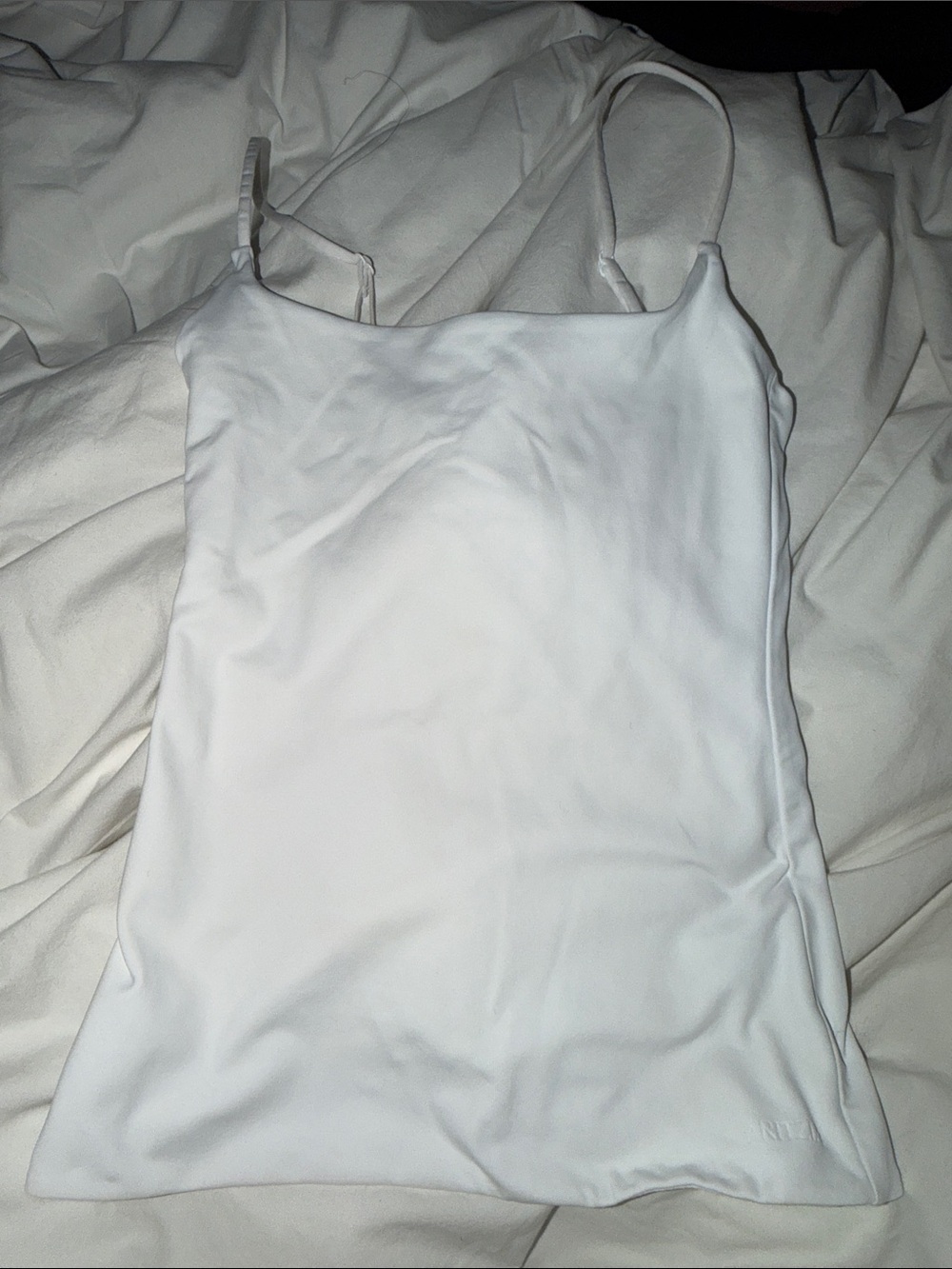 Women’s White Spaghetti Strap Tank Top